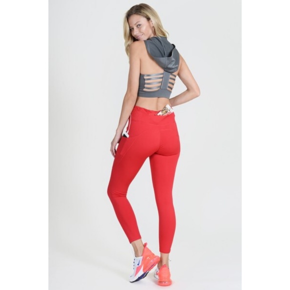 Women's High Waist Tech Pocket Workout Leggings CR - Picture 5 of 7